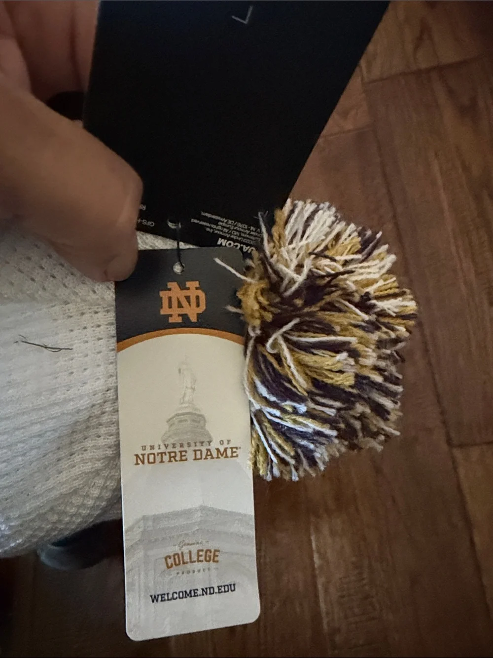 NWT UNDER ARMOR University Of Notre Dame College Beanie